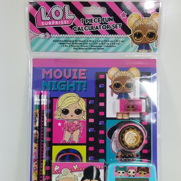 L.O.L 7 pc fun calculator set - Picture 1 of 8